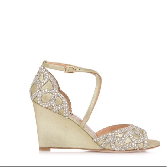 Badgley Mischka WINTER EMBELLISHED WEDGE SHOE - Picture 3 of 7